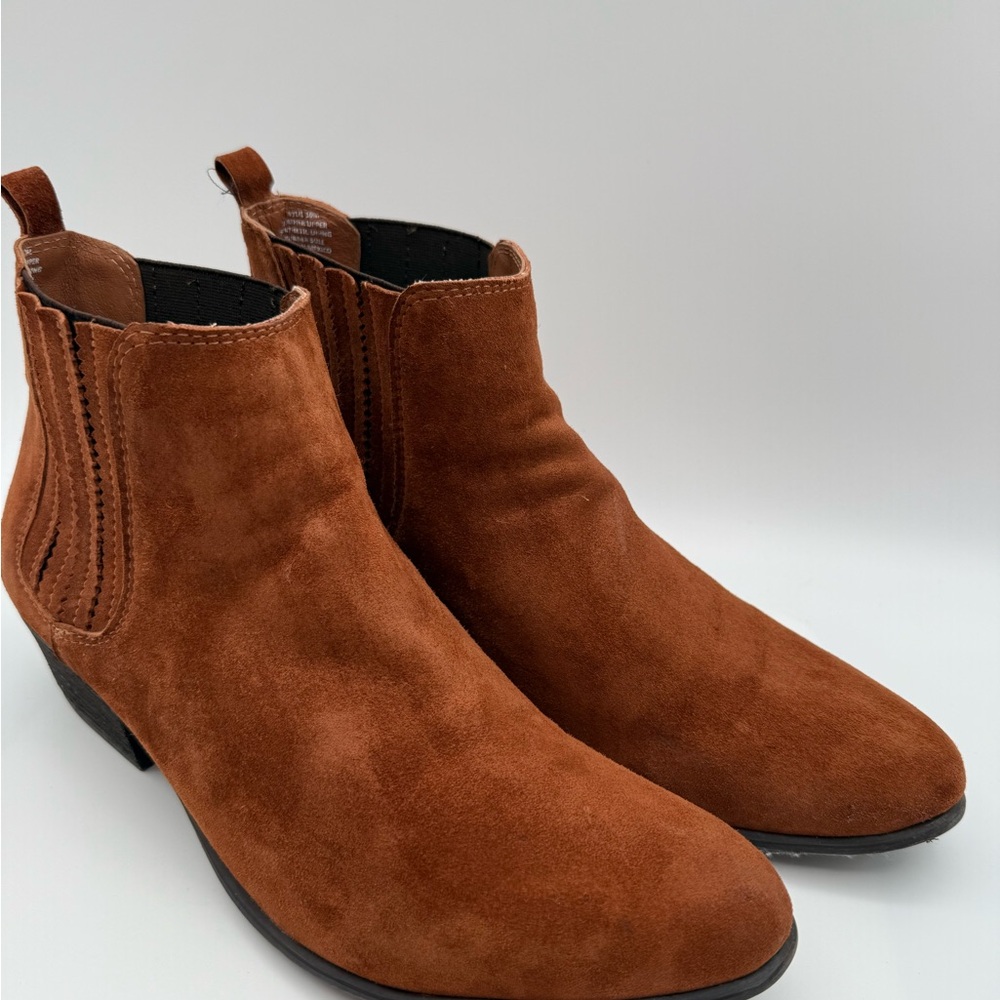 Steve Madden Brown Ankle Booties with Elastic Panels